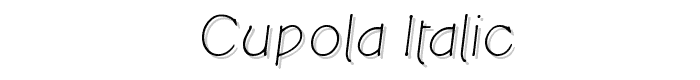 Cupola Italic font